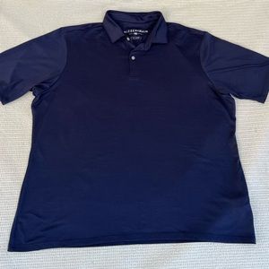 Mizzen + Main mens dark blue polo shirt, size XXL